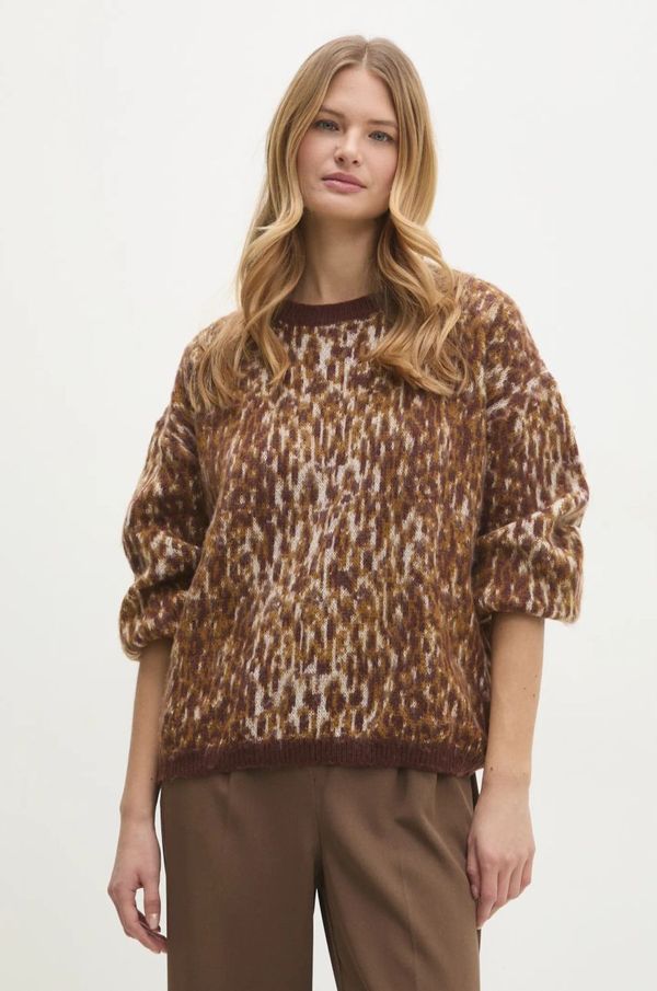 Answear Lab Pulover Answear Lab za žene, boja: smeđa