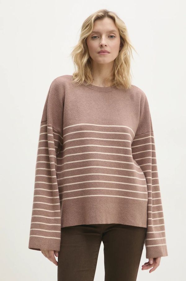 Answear Lab Pulover Answear Lab za žene, boja: smeđa