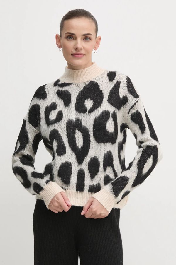 Artigli Pulover Artigli za žene, boja: bež, s poludolčevitom, ACMA000115