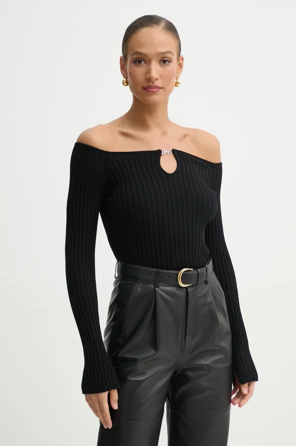 BOSS Orange Pulover BOSS Orange za žene, boja: crna, 50531462