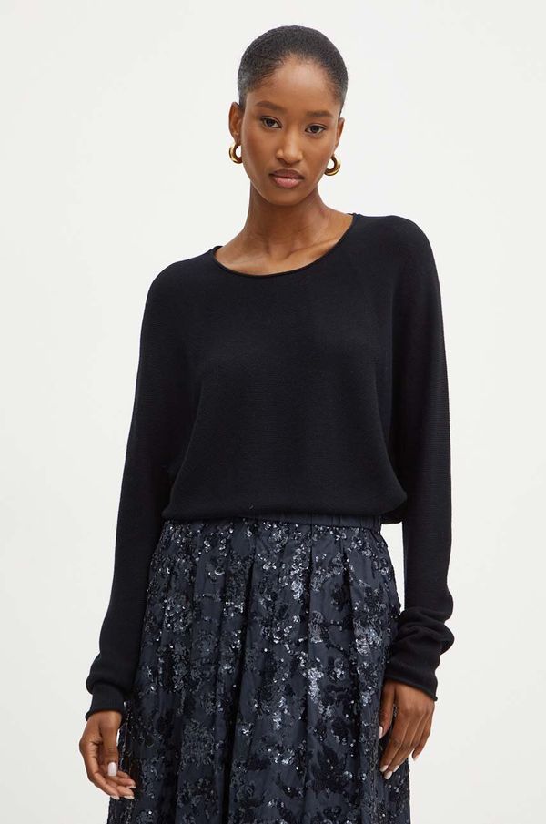 Boss Orange Pulover Boss Orange za žene, boja: crna, lagani, 50520881