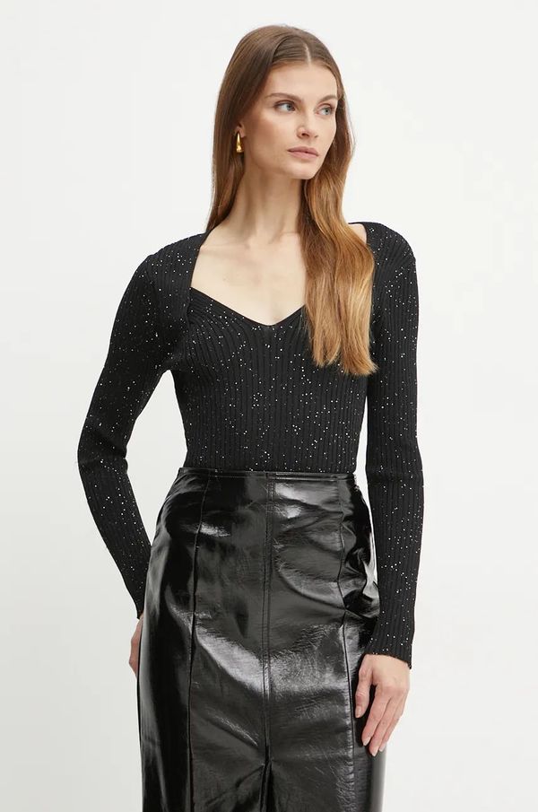 Boss Pulover BOSS za žene, boja: crna, lagani, 50523744