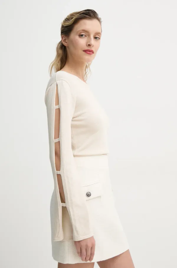 Bruuns Bazaar Pulover Bruuns Bazaar za žene, boja: bež, lagani, BBW4331