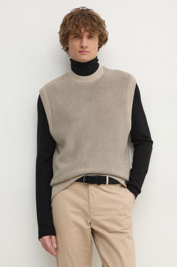 Calvin Klein Jeans Pulover Calvin Klein Jeans za muškarce, boja: bež, J30J326744