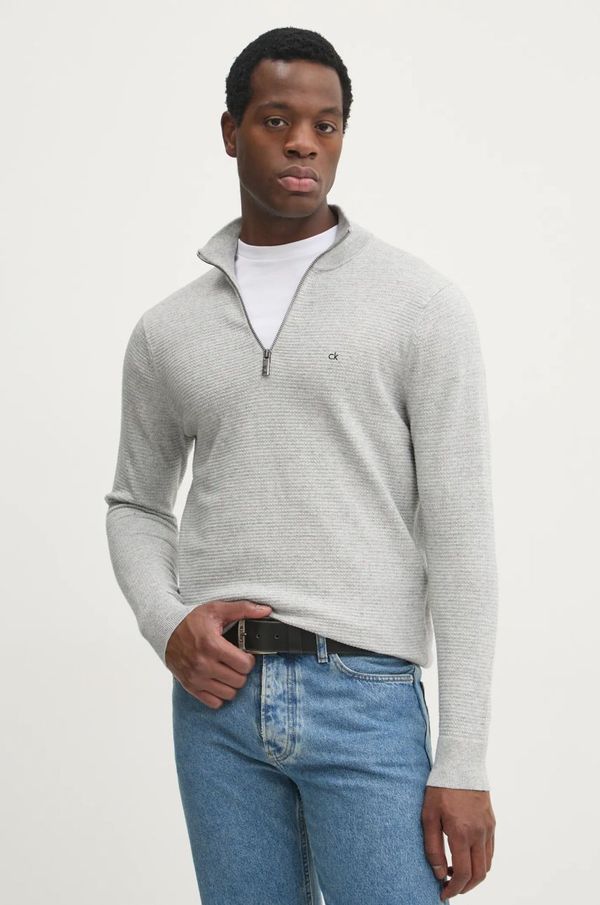 Calvin Klein Pulover Calvin Klein za muškarce, boja: siva, lagani, K10K114120