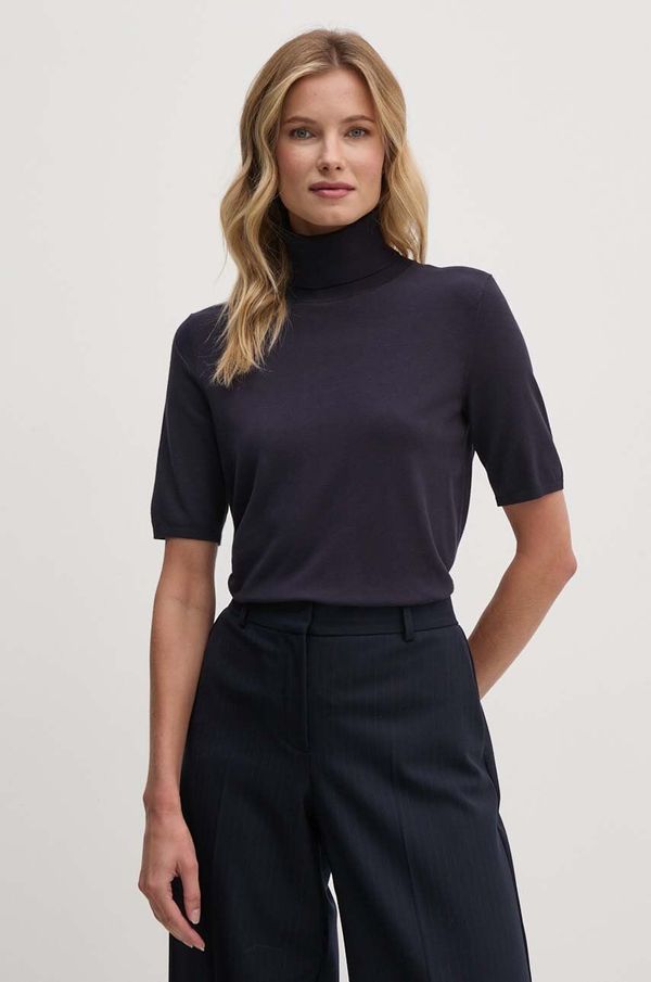 Calvin Klein Pulover Calvin Klein za žene, boja: tamno plava, lagani, s dolčevitom, K20K207433