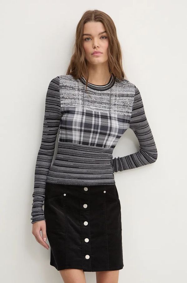 Desigual Pulover Desigual CHAN za žene, boja: crna, lagani, 24WWTK09