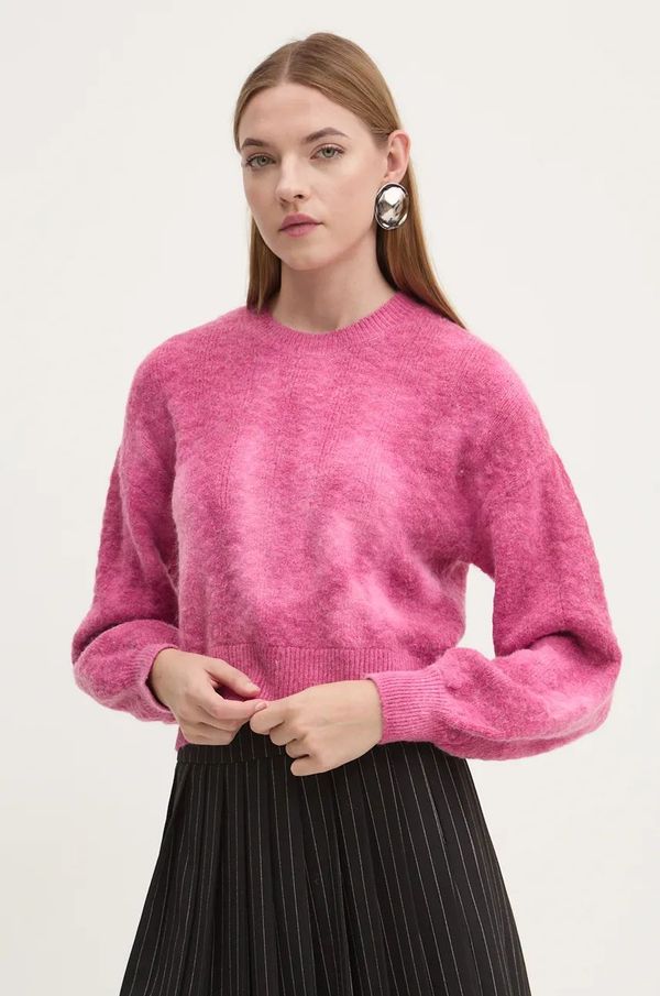 Desigual Pulover Desigual VICTORIA za žene, boja: ružičasta, 24WWJF17