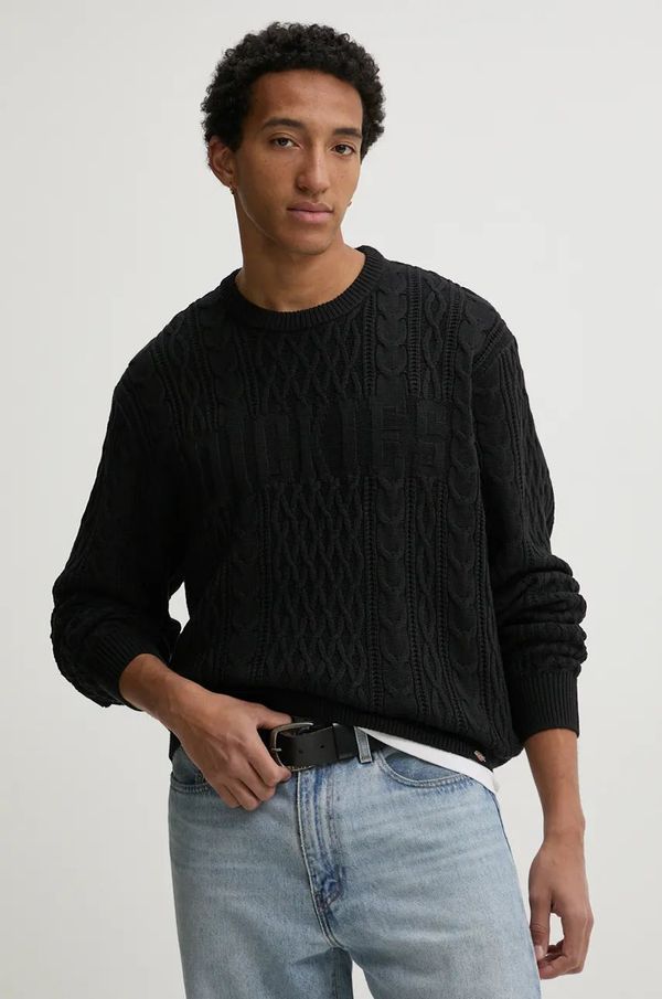 Dickies Pulover Dickies SCRIPT CABLE za muškarce, boja: crna, DK0A8647