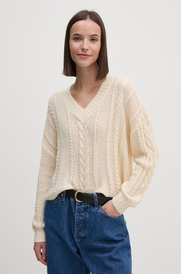 DKNY Pulover Dkny za žene, boja: bež, lagani, DJ4R0344