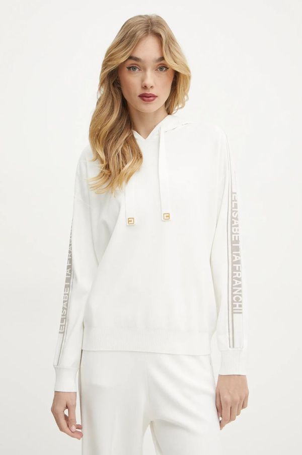 Elisabetta Franchi Pulover Elisabetta Franchi za žene, boja: bež, lagani, MK34S51E2