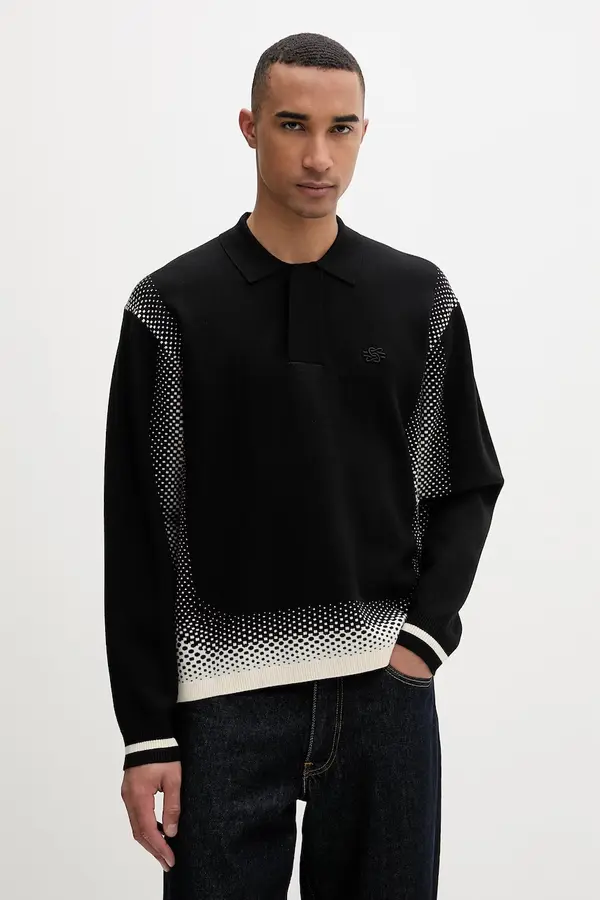 Filling Pieces Pulover Filling Pieces Knit Shirt Rugby