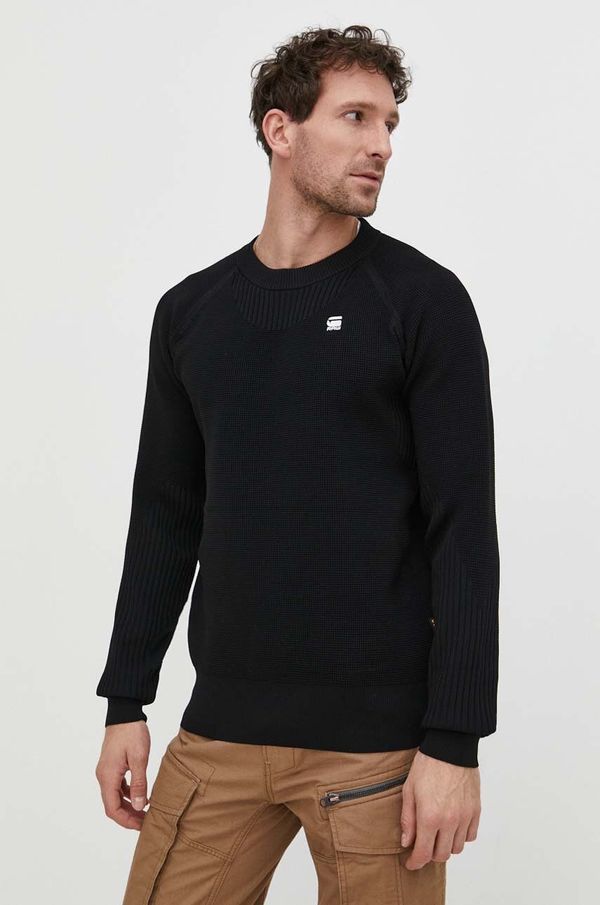 G-Star Raw Pulover G-Star Raw za muškarce, boja: crna