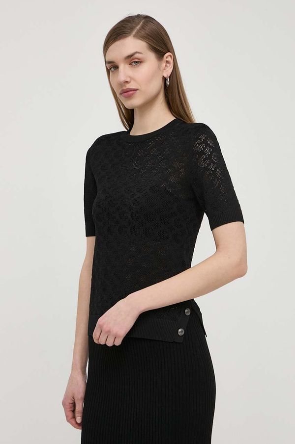 Guess Pulover Guess BELLE za žene, boja: crna, lagani, W4GR15 Z36O0