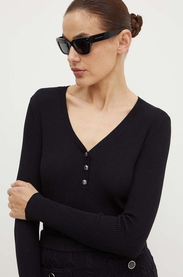 Guess Pulover Guess BLAIRE za žene, boja: crna, W4YR16 Z2V62