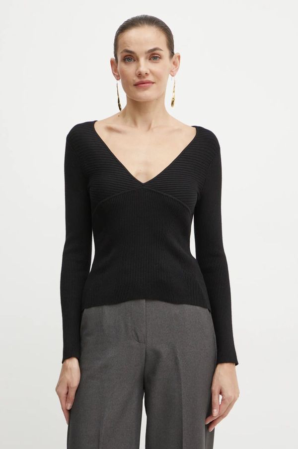 Guess Pulover Guess CIRILA za žene, boja: crna, W4BR69 Z2YK2