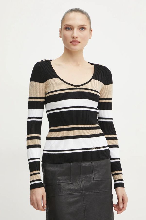 Guess Pulover Guess EVIE za žene, boja: crna, lagani, W5RR22 Z2Y72