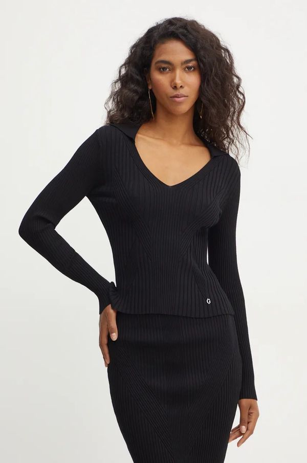 Guess Pulover Guess ISABELLA za žene, boja: crna, lagani, W4BR19 Z3HP2