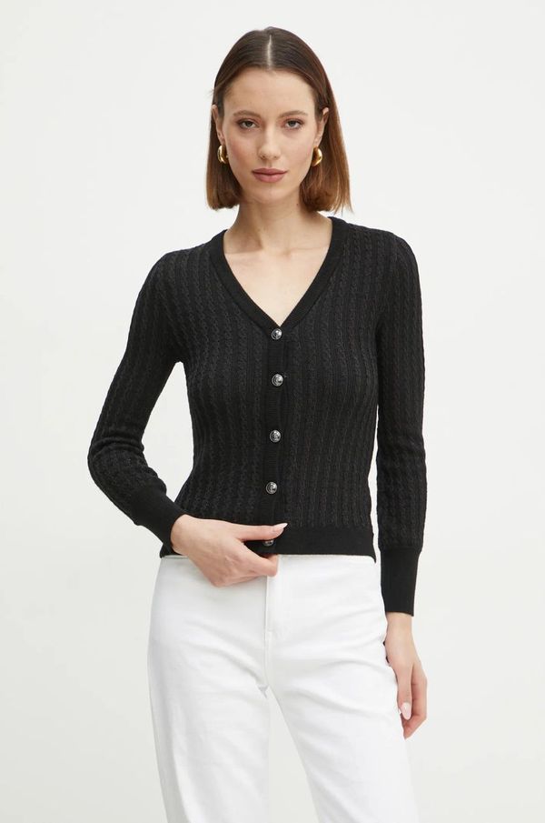 Guess Pulover Guess JOSIE za žene, boja: crna, lagani, W5RR05 Z3KT0