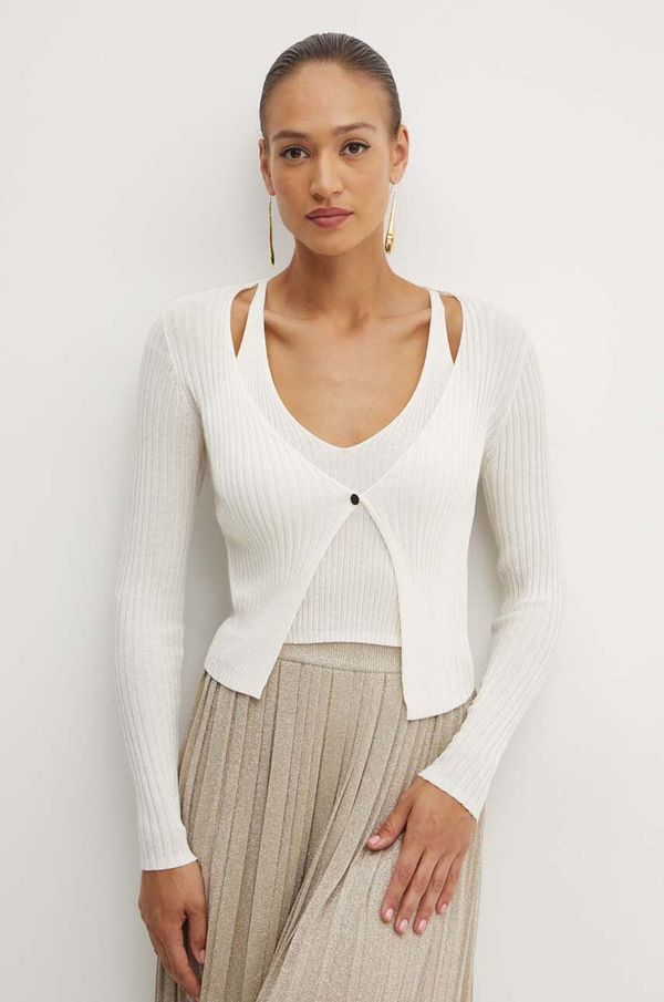 Guess Pulover Guess za žene, boja: bijela, lagani, W4YR37 Z3G32