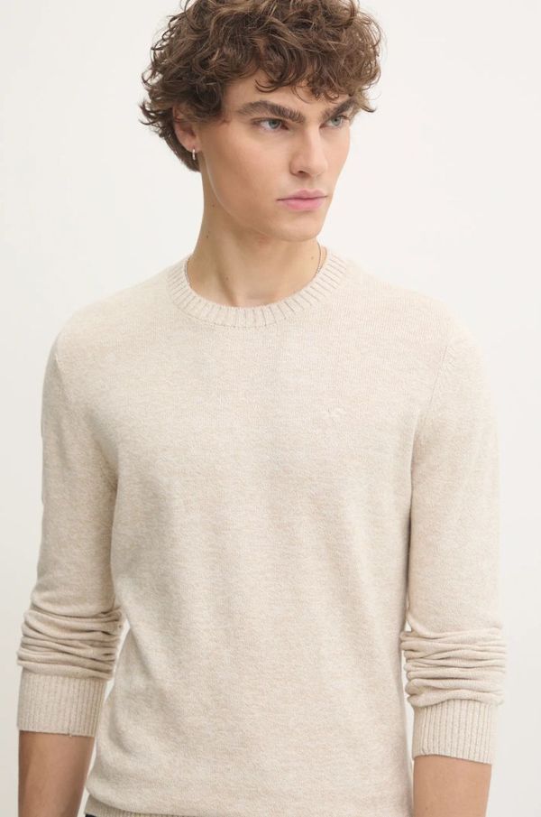 Hollister Co. Pulover Hollister Co. za muškarce, boja: bež, lagani, KI320-4040