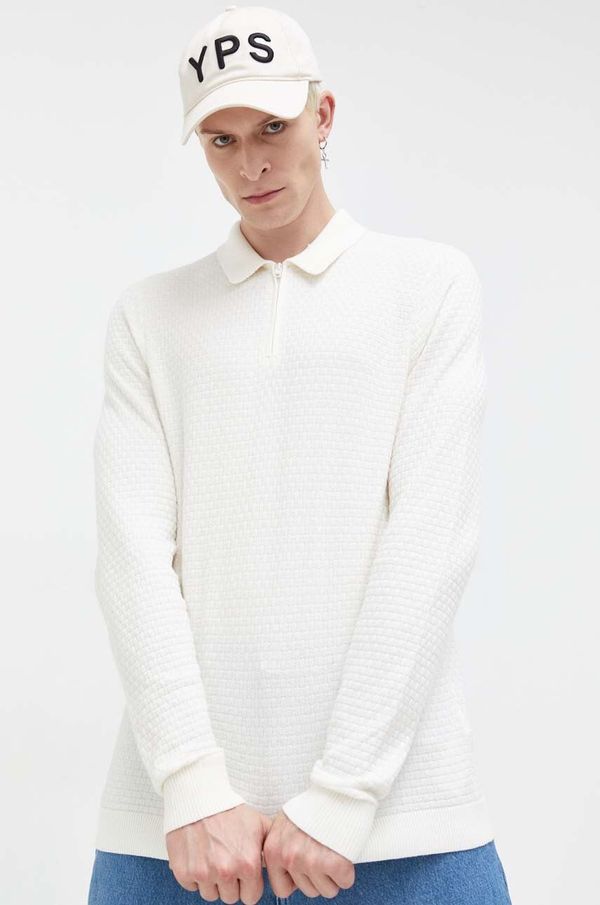 Hollister Co. Pulover Hollister Co. za muškarce, boja: bež, lagani