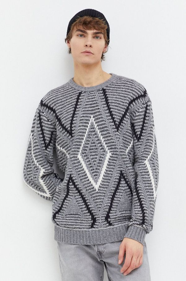 Hollister Co. Pulover Hollister Co. za muškarce, boja: siva