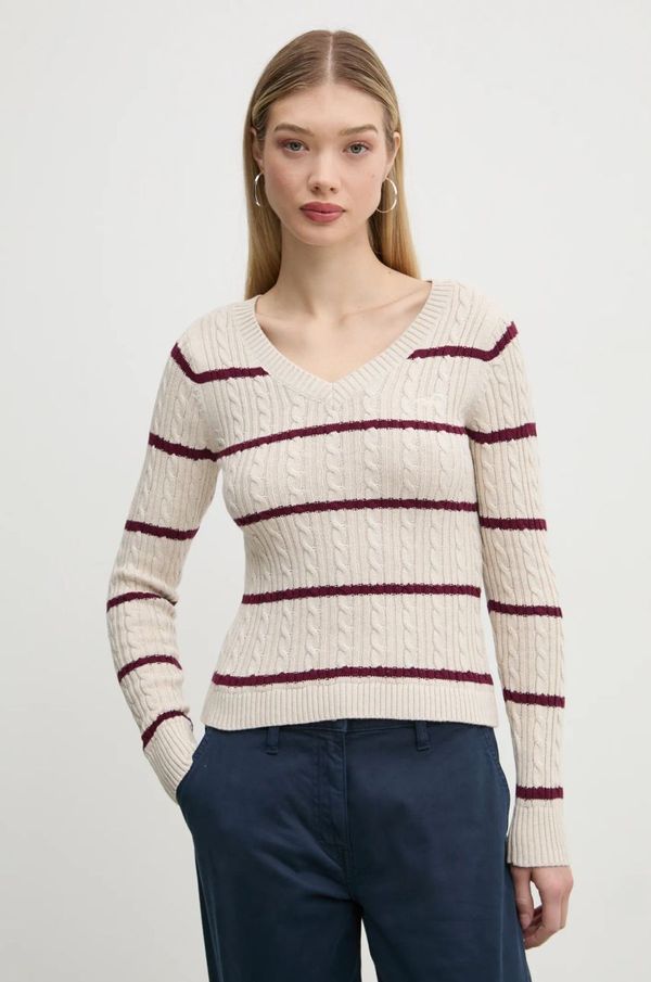 Hollister Co. Pulover Hollister Co. za žene, boja: bež, KI350-4261