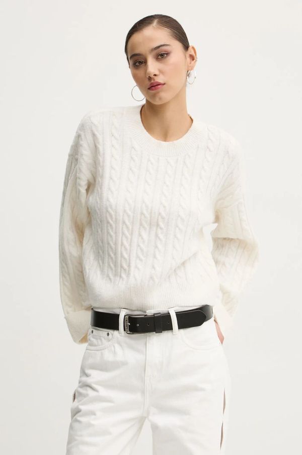 Hollister Co. Pulover Hollister Co. za žene, boja: bež, KI350-4274