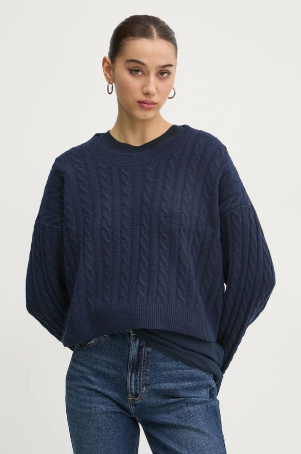 Hollister Co. Pulover Hollister Co. za žene, boja: tamno plava, KI350-4274