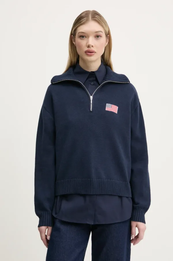 Hollister Co. Pulover Hollister Co. za žene, boja: tamno plava, KI350-5013