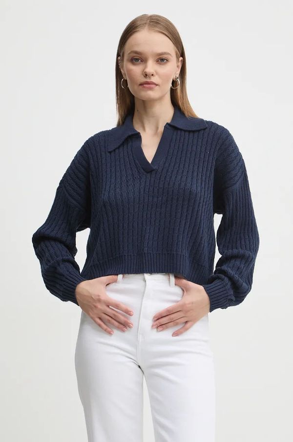 Hollister Co. Pulover Hollister Co. za žene, boja: tamno plava, lagani, KI350-4170