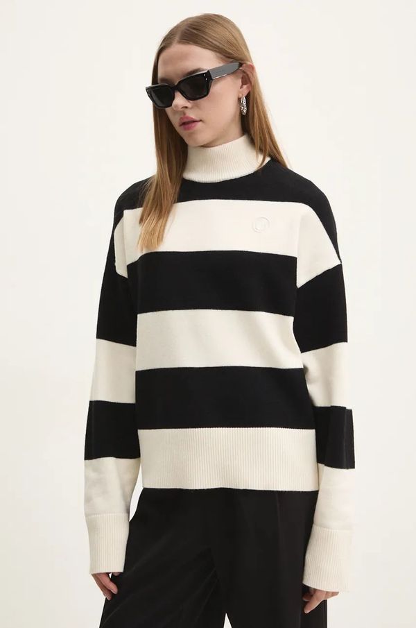 Hugo Blue Pulover Hugo Blue za žene, boja: bež, lagani, s poludolčevitom, 50531670