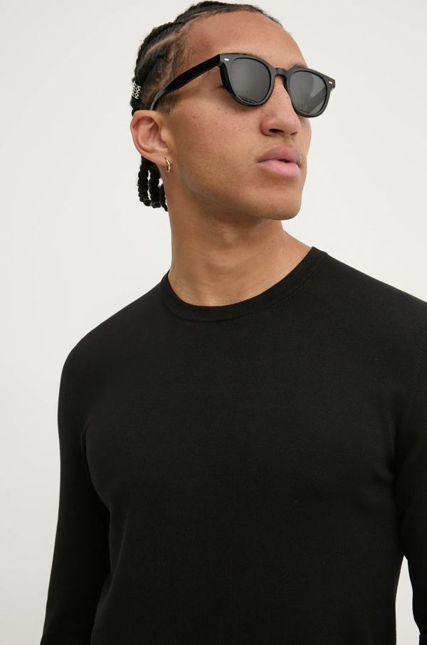 Hugo Pulover HUGO za muškarce, boja: crna, lagani, 50532074