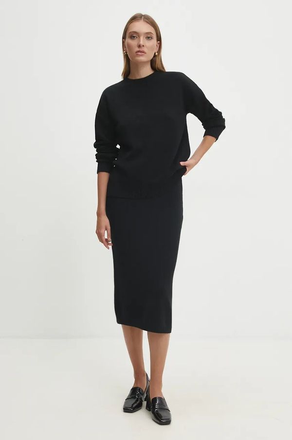 Answear Lab Pulover i suknja Answear Lab boja: crna