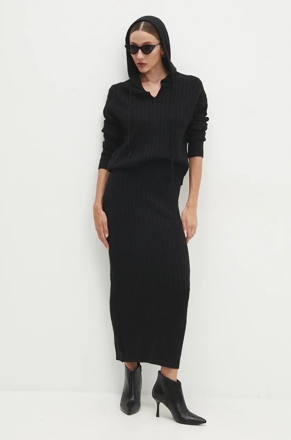 Answear Lab Pulover i suknja Answear Lab boja: crna