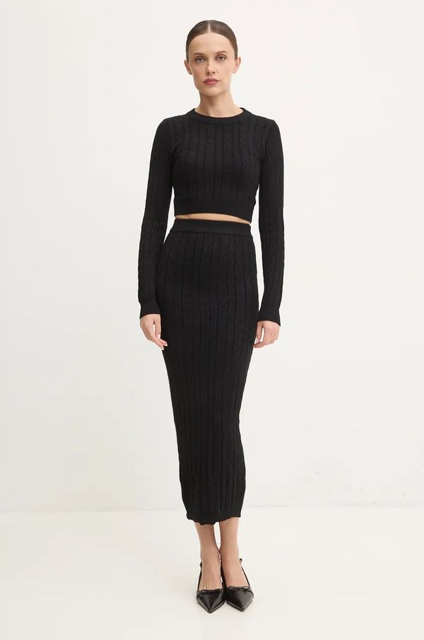 Answear Lab Pulover i suknja Answear Lab boja: crna