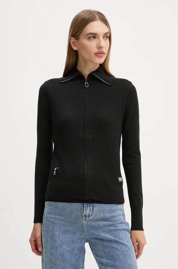 G-Star Raw Pulover i vuneni prsluk G-Star Raw boja: crna, lagani, D25214-D847