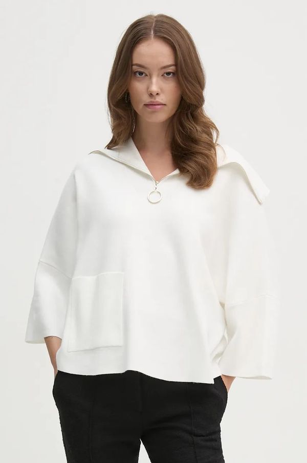 Joseph Ribkoff Pulover Joseph Ribkoff za žene, boja: bež, lagani, s dolčevitom, 243954