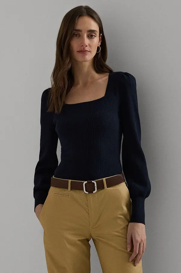 Lauren Ralph Lauren Pulover Lauren Ralph Lauren za žene, boja: tamno plava, 200940592