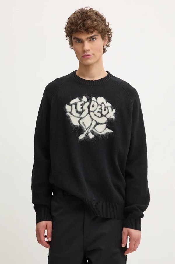 Les Deux Pulover Les Deux za muškarce, boja: crna, lagani, LDM310135