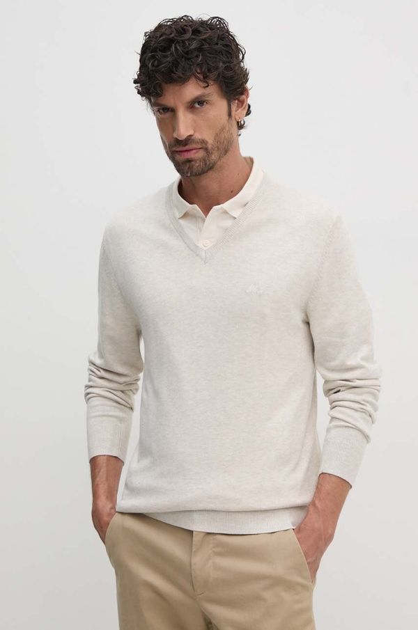 Lindbergh Pulover Lindbergh za muškarce, boja: bež, lagani, 30-800140