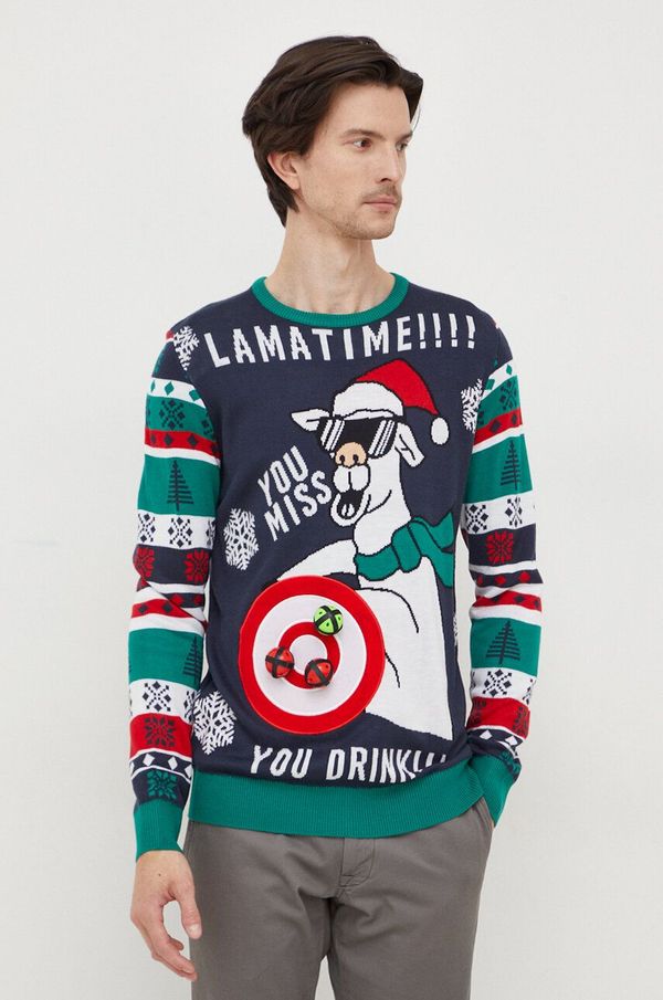 Lindbergh Pulover Lindbergh za muškarce, boja: tamno plava