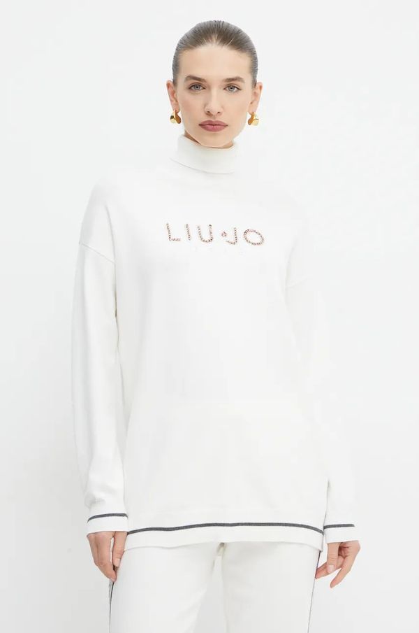 Liu Jo Pulover Liu Jo za žene, boja: bež, lagani, s dolčevitom, TF4316 MS63M