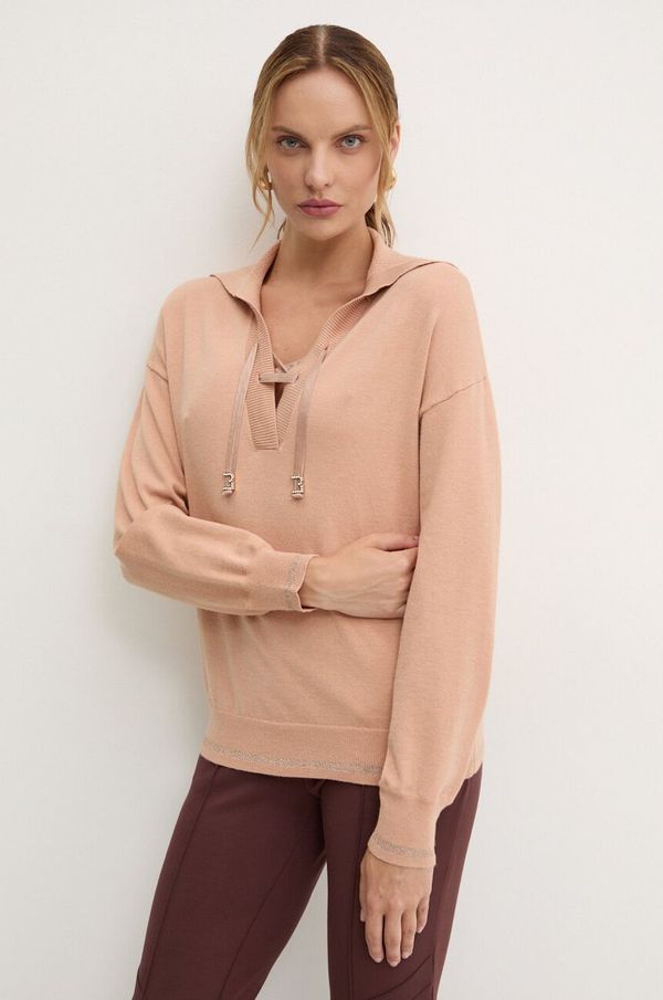 Liu Jo Pulover Liu Jo za žene, boja: bež, lagani, TF4164 MS75L