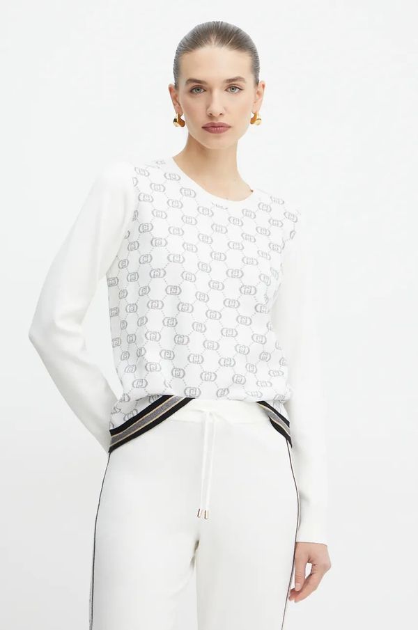 Liu Jo Pulover Liu Jo za žene, boja: bež, lagani, TF4228 MS63L