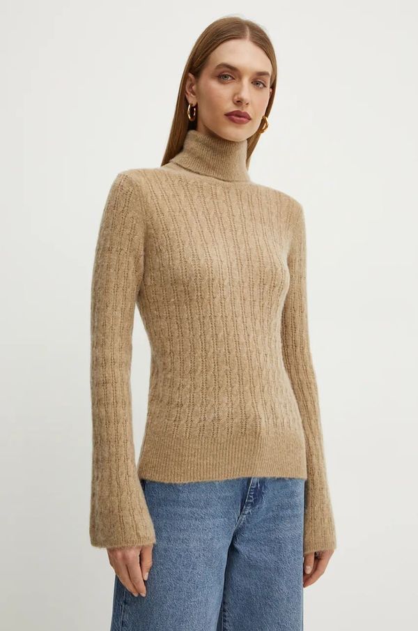 Liu Jo Pulover Liu Jo za žene, boja: bež, s dolčevitom, WF4389 MA43P