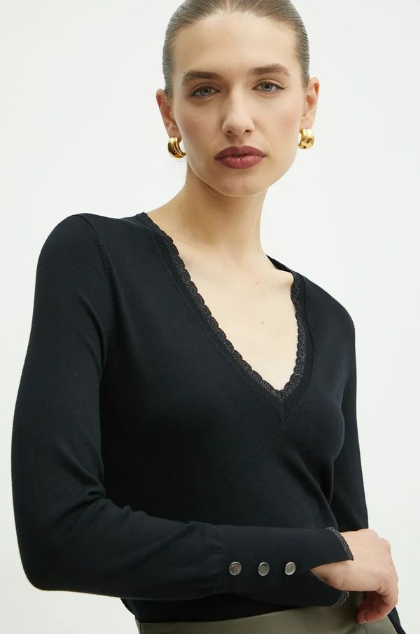 Liu Jo Pulover Liu Jo za žene, boja: crna, lagani, WF4007 MS49I