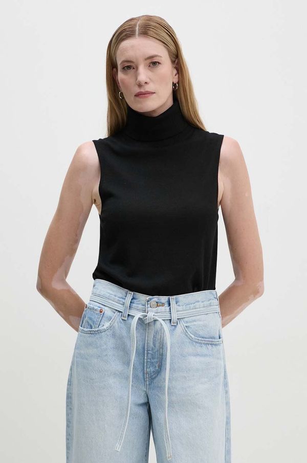 Marc O'Polo Pulover Marc O'Polo za žene, boja: crna, lagani, s dolčevitom, 408556163155