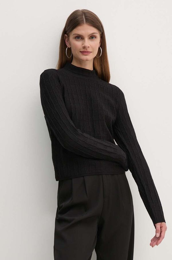 Marciano Guess Pulover Marciano Guess MARTI za žene, boja: crna, lagani, s poludolčevitom, 4YGR36 5718Z